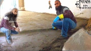 أسهل وأسرع طريقة لعمل لاشاب(تهيئة ارضية السيراميك)Ceramic floor preparation