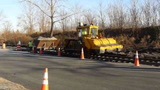 Trolley Museum Of New York Track Rehab Project Spreading Ballast