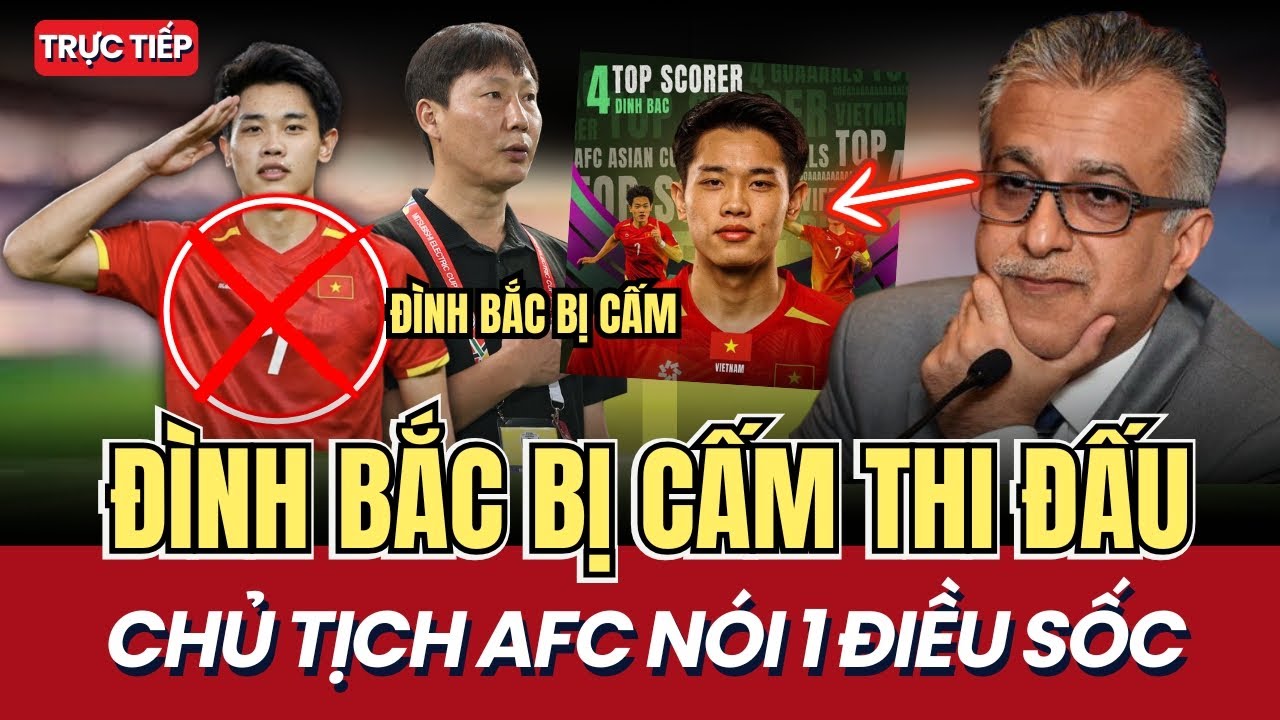 NÓNG: Án Phạt Nặng Cho Đình Bắc & Lý Đức - HLV Kim Sang-sik Mất Quân Đấu Malaysia, AFC nói gì?