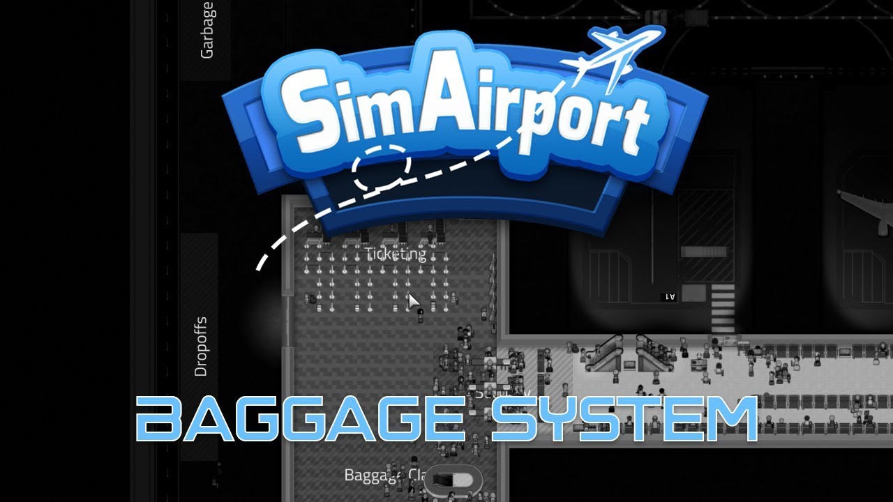 SimAirport EP8 - Let's Play - Baggage System Setup