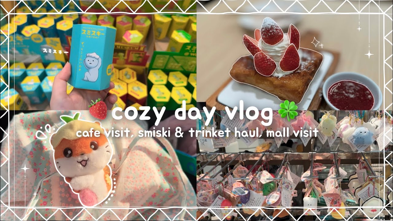 daily vlog ep.3 ☘️ cafe visit, smiski & trinket haul, realistic day etc..