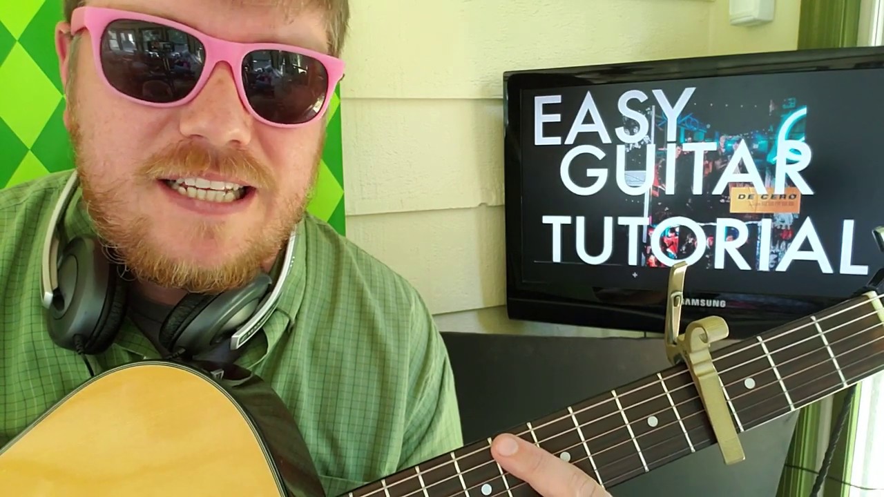 CNCO - De Cero // easy guitar lesson tabs easy chords strumming tutorial beginner lesson