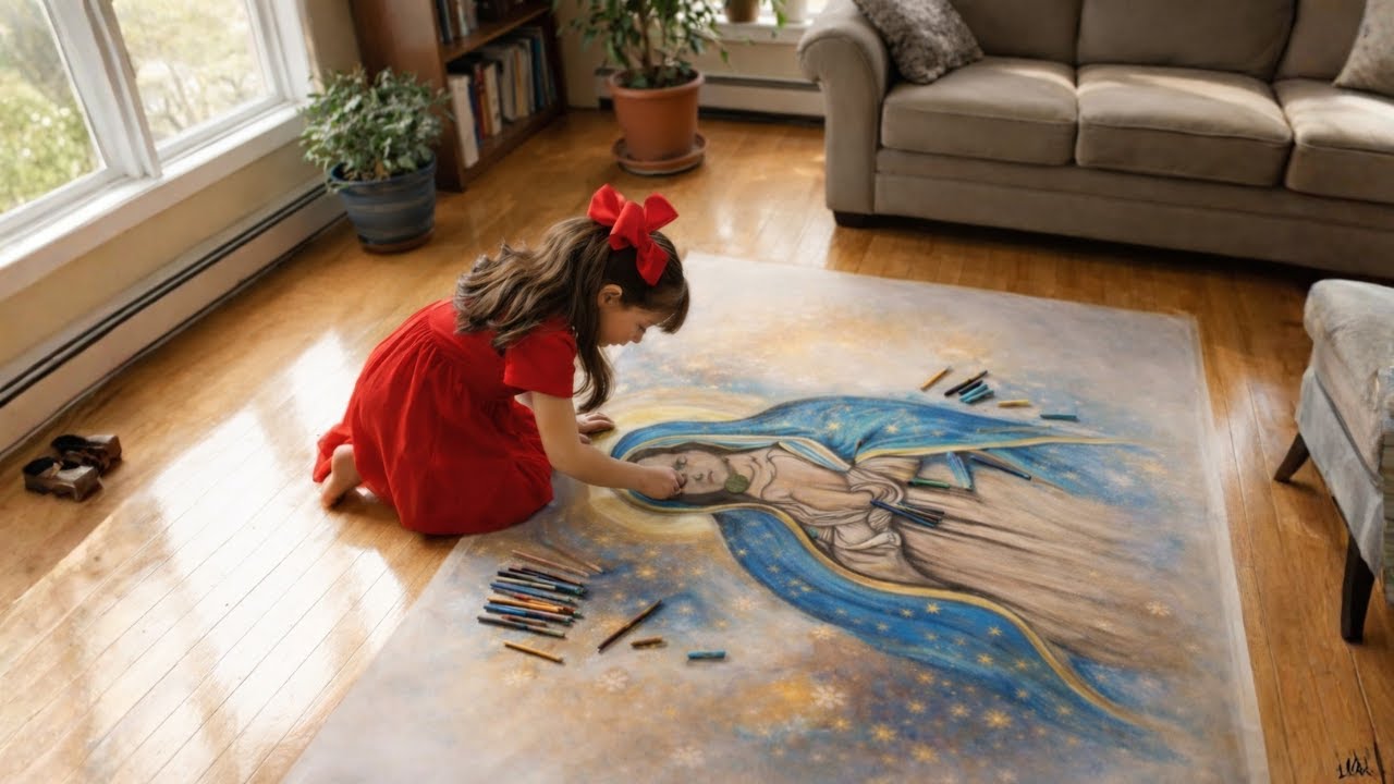 Una niña autista dibujaba a la Virgen María todos los días… el motivo dejó a todos conmocionados.
