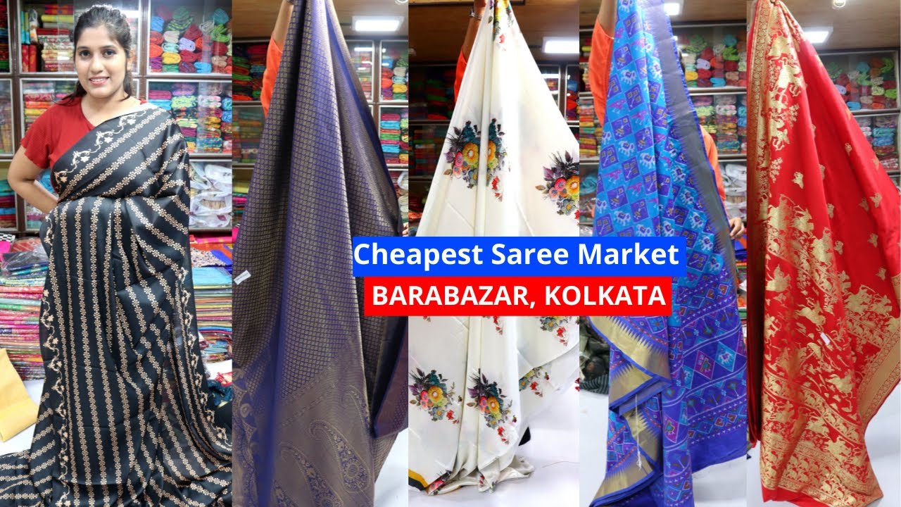 Saree Market in Kolkata : You Can Buy 1 piece Saree at Wholesale Price