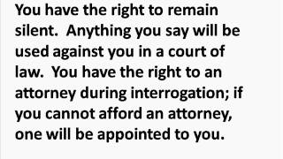 Listen to and read the miranda rights or warning guidelines issued by
united states supreme court in 1966 vs. arizona case. this case
make...