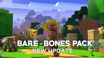 Bare-Bones TexturePack | MCPE 1.18+ New Update | How to make minecraft look like trailers ||