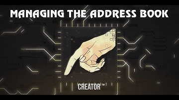 Lesson 3: Managing the Address Book Using CREATOR™ by HouseLabels.com