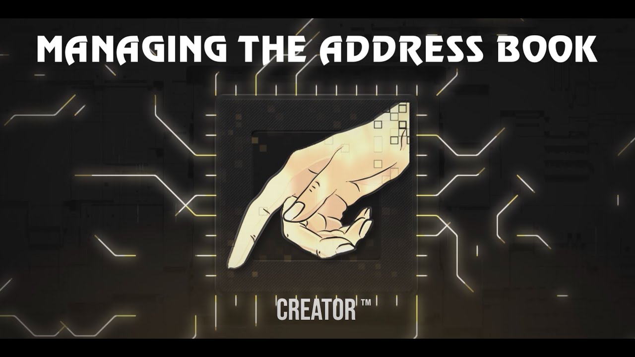 Lesson 3: Managing the Address Book Using CREATOR™ by HouseLabels.com ...