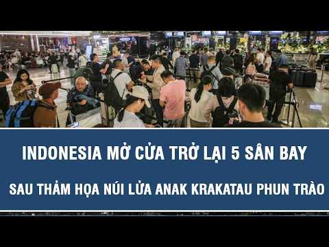 Indonesia reopens 5 airports following Anak Krakatau volcanic eruption
