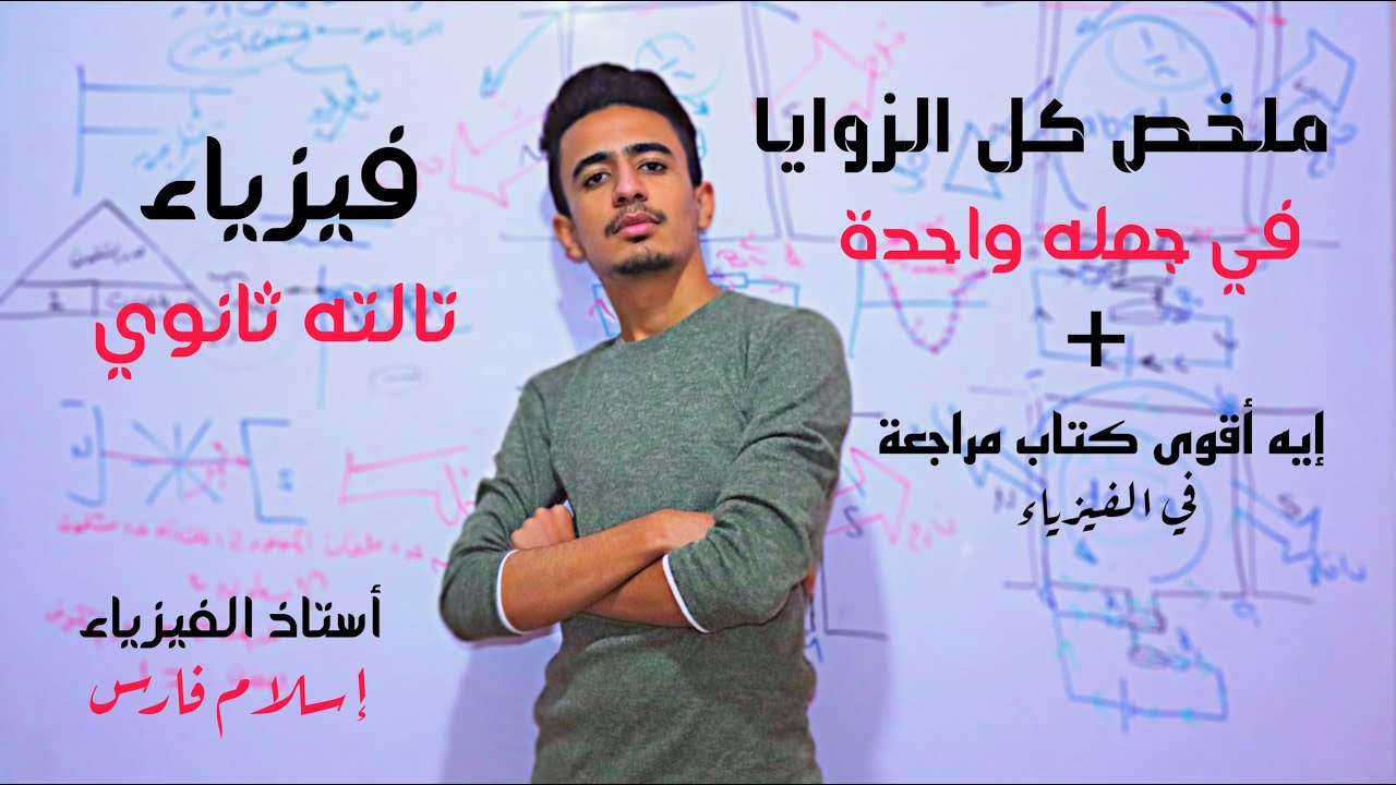 ملخص جميع الزوايا في منهج الفيزياء الصف الثالث الثانوي
