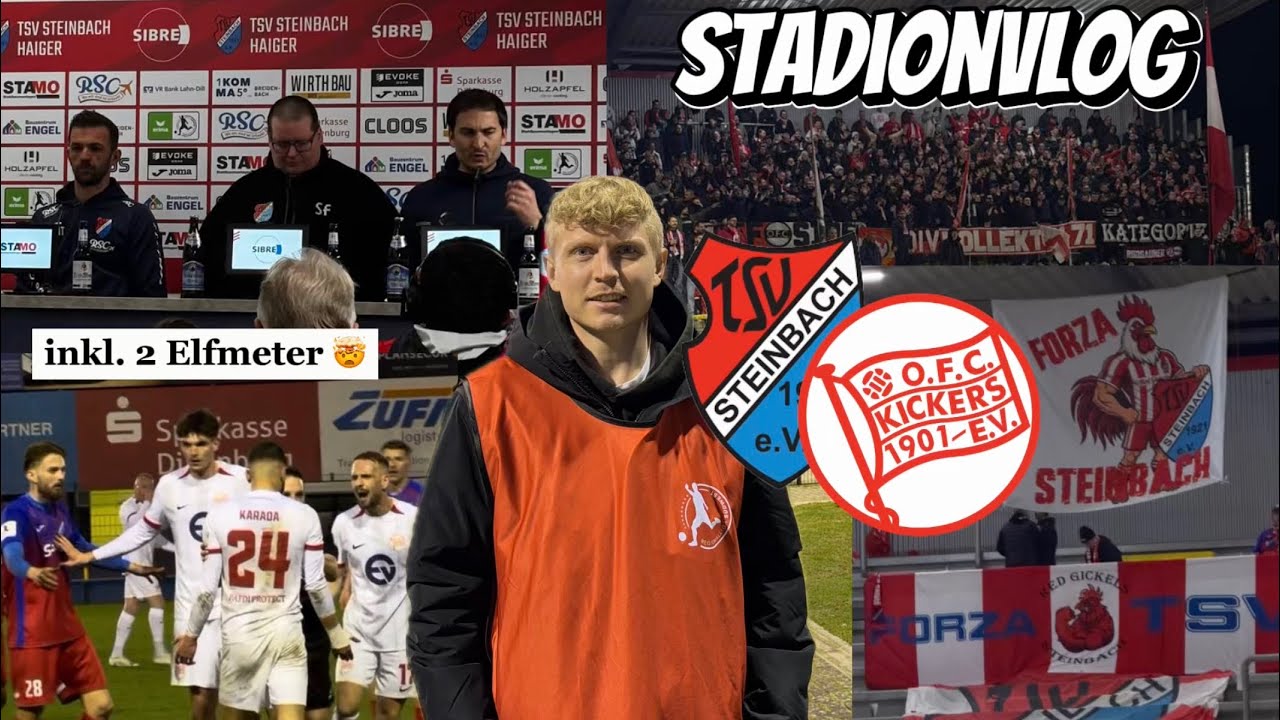 Irres Hessen-Duell 🔥 6 Tore & Aufholjagd! TSV Steinbach Haiger vs. Kickers Offenbach |Stadionvlog 🏟️