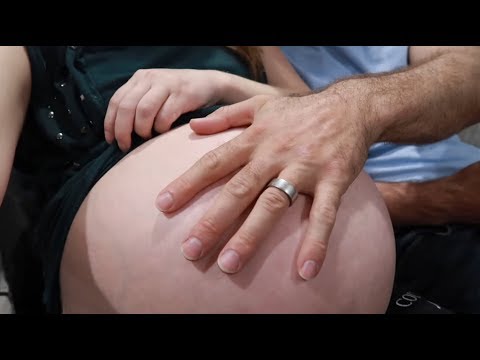 Big Baby Belly Moving – Making Baby Jump in Pregnant Belly at 38 Weeks