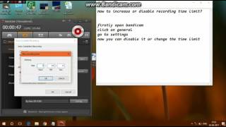 How to increase or disable recording time limit of bandicam screenshot 5