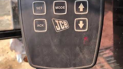Service Key Alarm picture cancelation on JS220 excavator