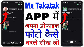 MX takatak App me profile photo kaise badle।। how to change profile photo in MX takatak app