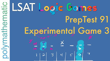 PrepTest 91 Experimental Game 3: 2D One-to-One Order Game [LSAT Analytical Reasoning]