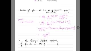Contour Integration Jordan's Lemma Assignment 3