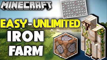 How to Make Unlimited Iron Farm With Command Block in Minecraft || PE/JAVA