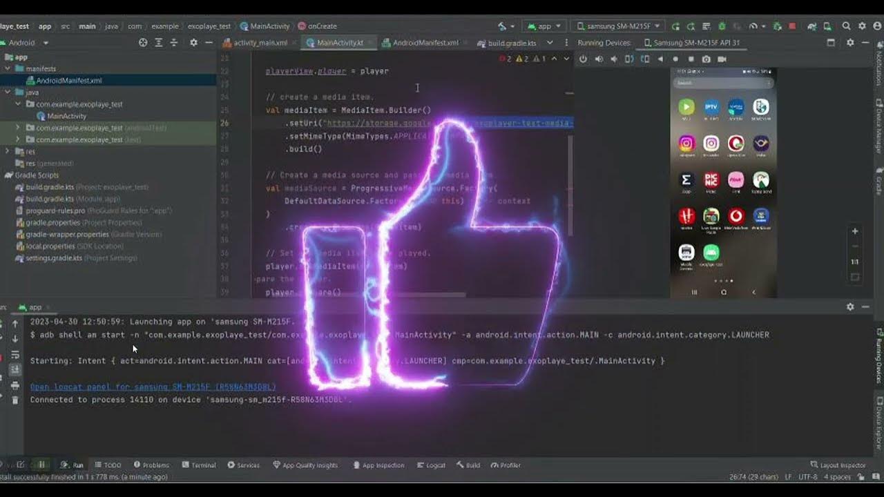 2023 Android Studio Exoplayer Video Player Media 3 Tutorial YouTube