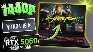 Cyberpunk 2077 RTX 5050 Benchmark | 1440p Benchmark Testing Raw vs. DLSS and Multi-Frame Gen