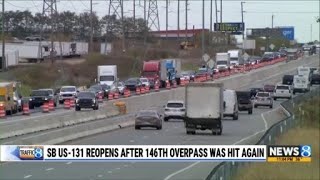 Sheriff’s office: SB US-131 reopened, driver who hit 146th overpass charged