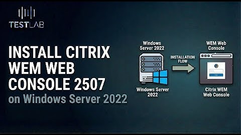 Install Citrix WEM Web Console 2507 on Windows Server 2022