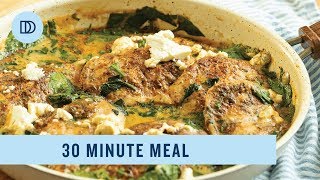 Chicken in a Creamy Spinach & Feta Sauce