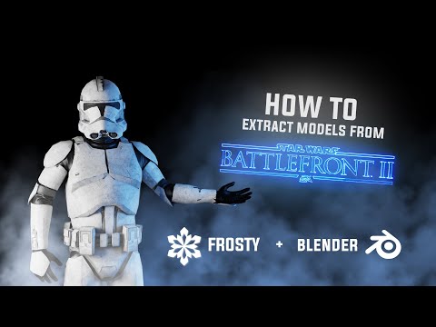 How To Extract Models From Battlefront 2 | Blender 3D | Frosty | Free Tutorial