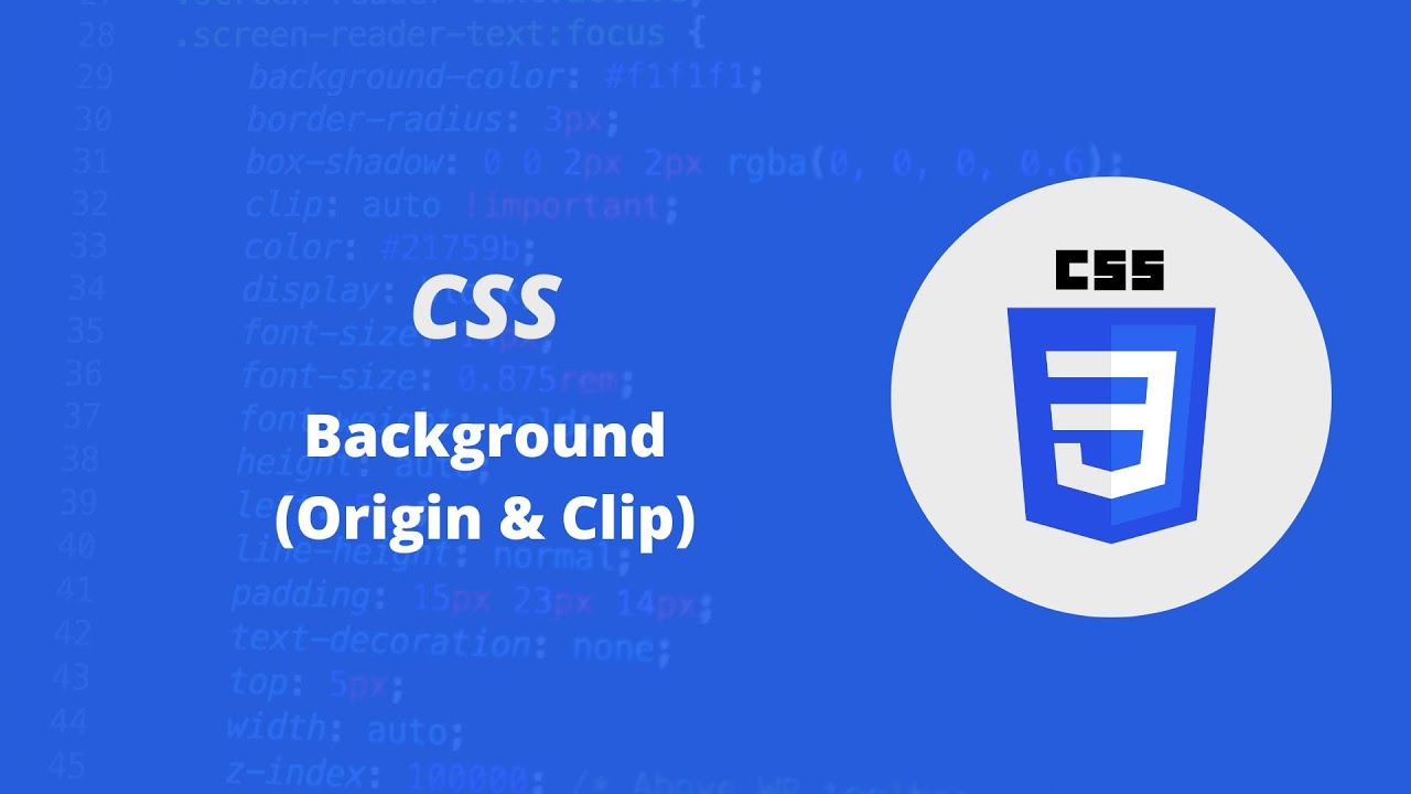 CSS 14 - Background "origin" et "clip" (تطوير مواقع الويب) - YouTube