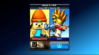 Playstation  All-Stars Battle Royale  PaRappa vs Spike  .