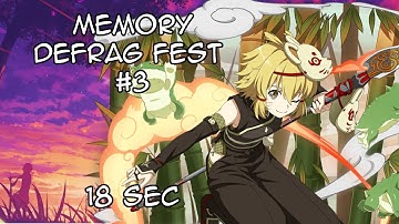 [SAO MD ] 18 Sec - Memory Defrag Fest #3 - 1st Day Run! 【メモデフ】