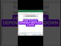 How to Create DEPENDENT DROP DOWN In Excel..