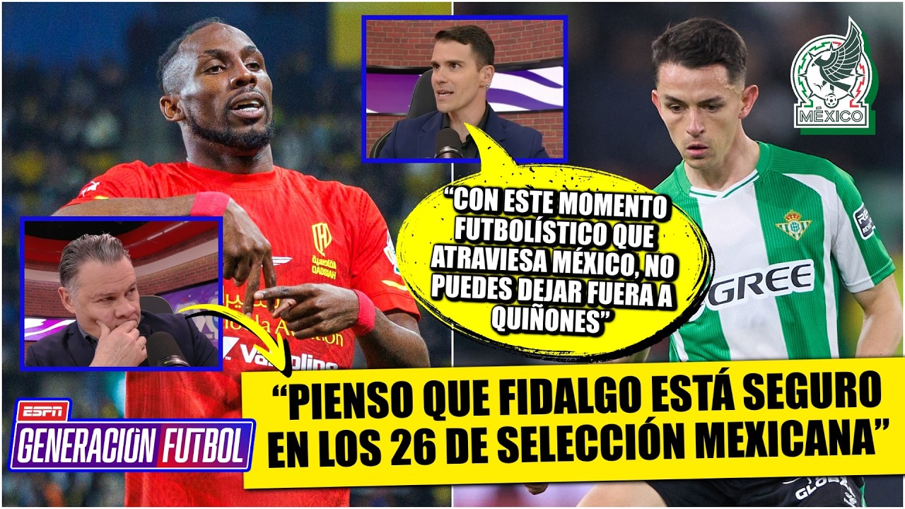 FIDALGO está SEGURO para ser CONVOCADO a SELECCIÓN MEXICANA ¿Mejor que QUIÑONES? | Generación F