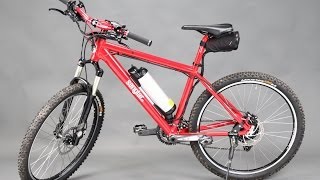 26-Senglar Pedelec MTB-Hardtail in Rot mit nur 18,9kg