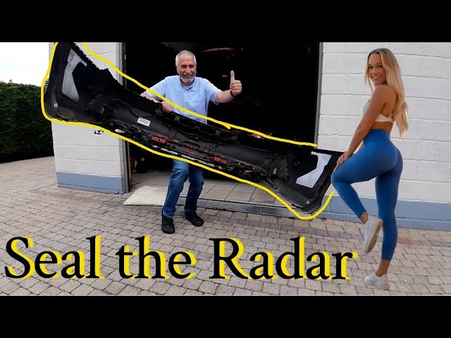 Seal the Mercedes CLS blindspot radar to keep the water away! #how