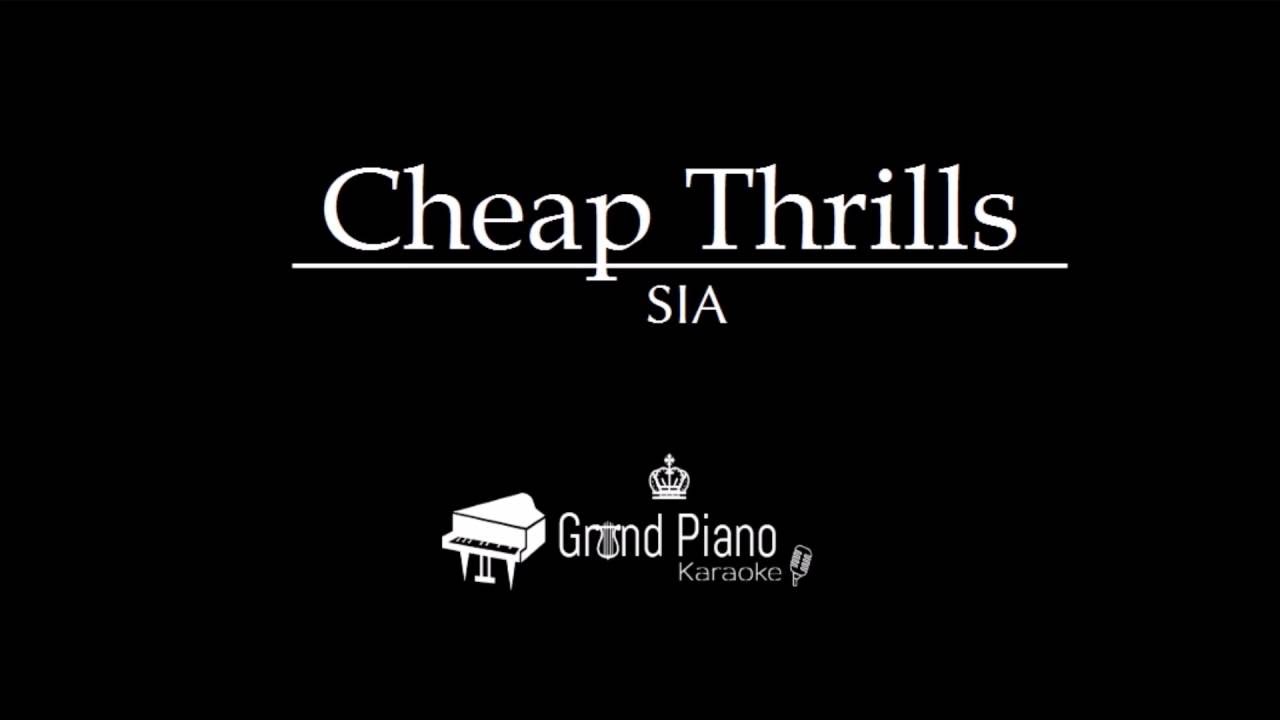 Cheap Thrills Sia Piano Karaoke YouTube