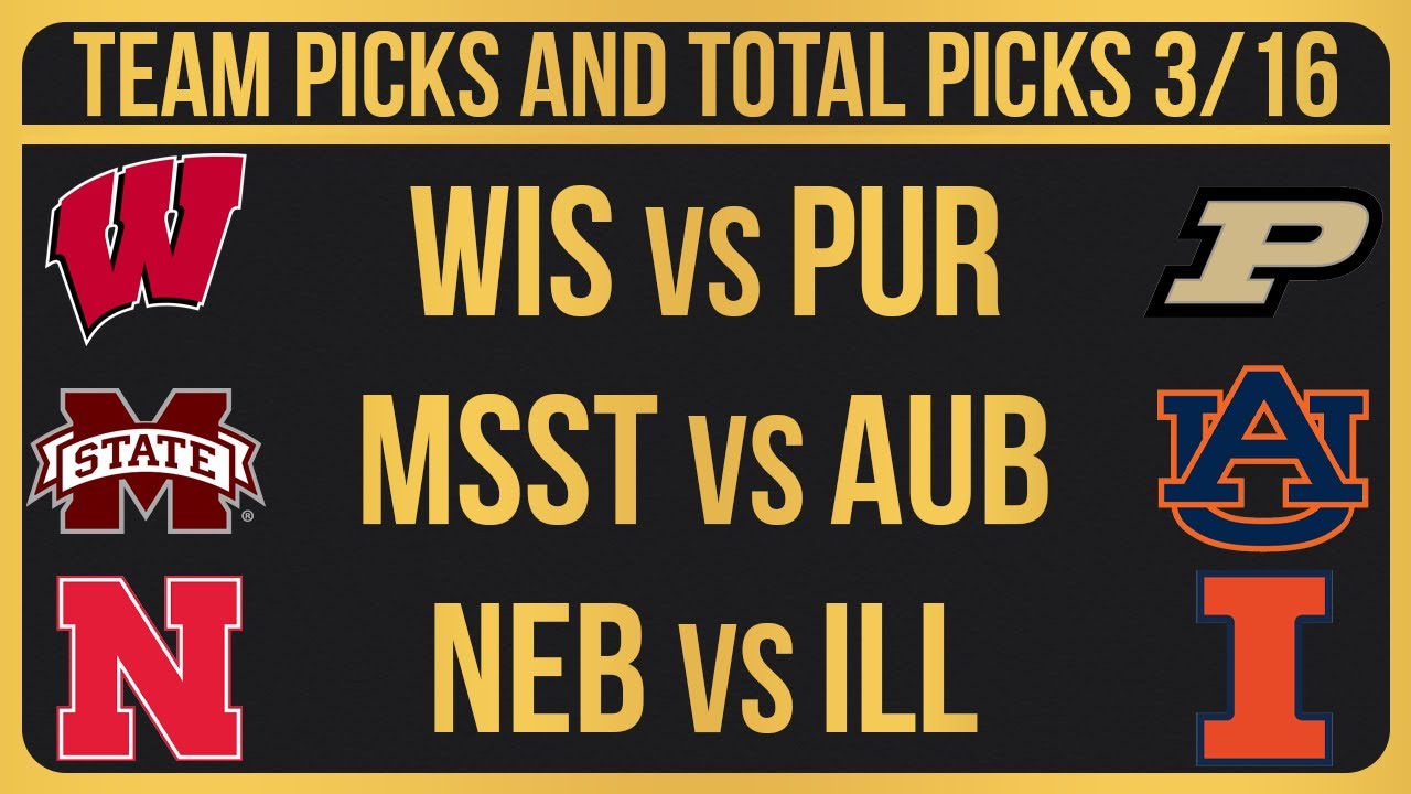 College Basketball Picks Today 3/16/24 Best CBB Picks Today NCAAB