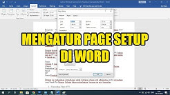 Tutorial Cara Mengatur Page Setup pada Aplikasi Microsoft Office Word - Durasi: 4.38. 