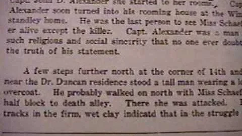 SARAH SCHAEFFER MURDER - FACES OF DEATH