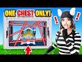 The *ONE* CHEST Challenge in Fortnite! (HARD)