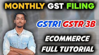 How To File GST Monthly Return | New Update 2024 Table 14 & 15 | Ecommerce | Tamil screenshot 2