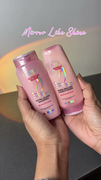 Best shampoo for dry frizzy hair | Loreal Paris Glycolic Gloss Shampoo -Hair wash tips #ad