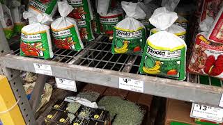 Great fertilizer selection at Lowes