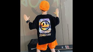 【110-160】おしゃれ かっこいい ゆったり キッズ 男の子 半袖 Tシャツ