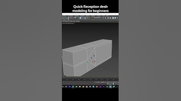 Quick reception desk Modeling for beginners in 3ds max 2024 | 3ds max 2024 tips & tricks @zna_studio