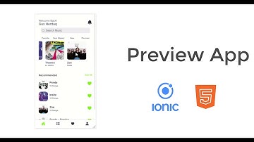 Building a Music Application in Ionic Framework 6 Preview Video.