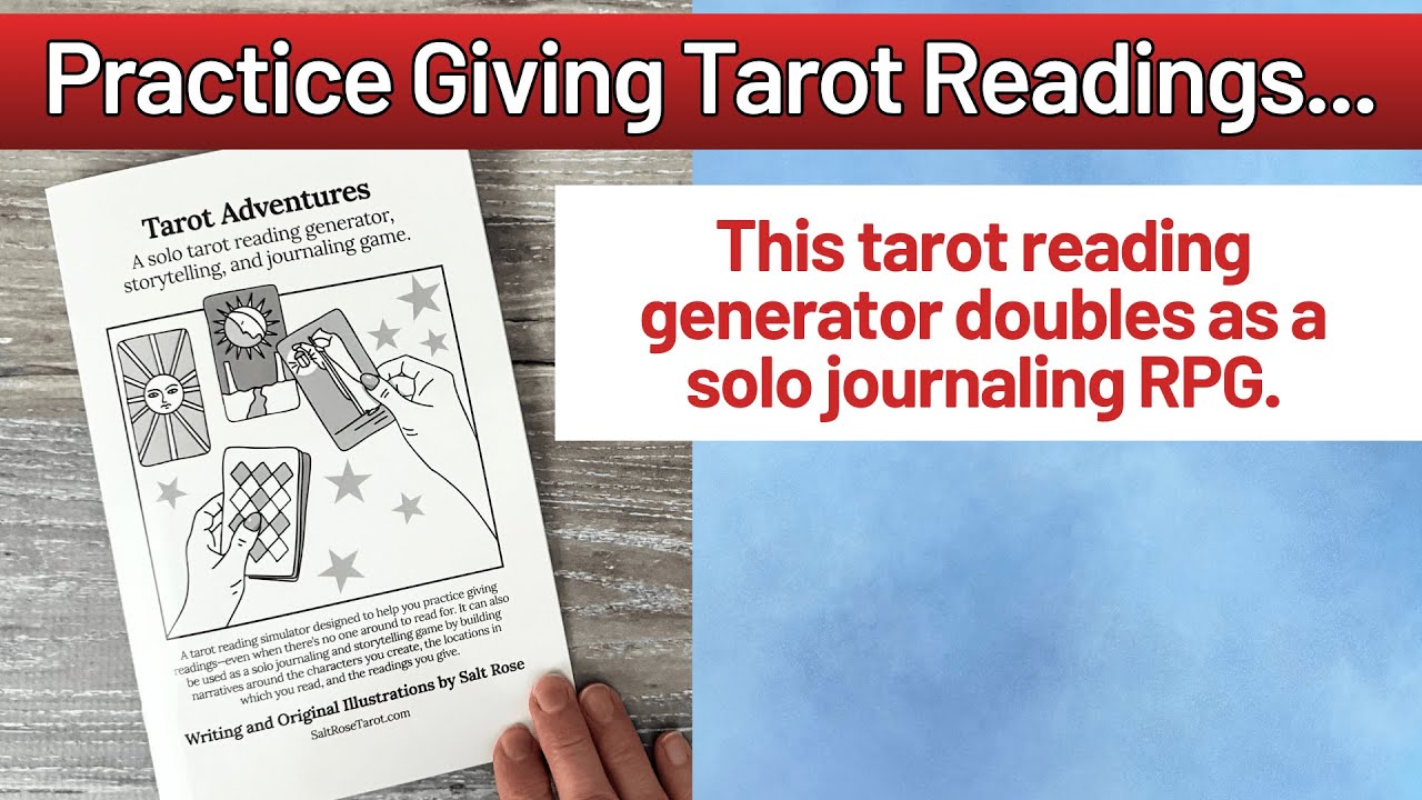 Practice Giving Tarot Readings...with this solo journaling RPG