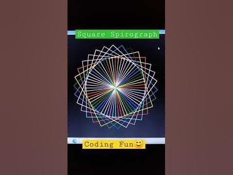 Square Spirograph | Shapes Mania | Design's | Python Project | Turtle ...