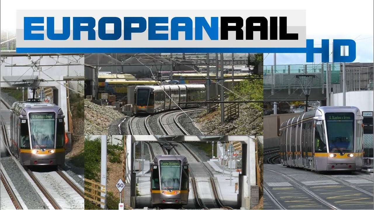 Luas Cross City Driver Training  5 October 2017 Trams 4003, 4014, 3020 & 4001