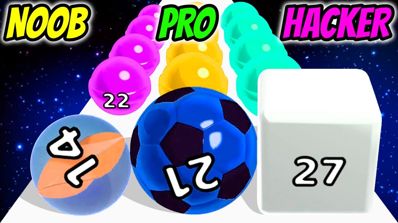 NOOB vs PRO vs HACKER - Marble Run 3D